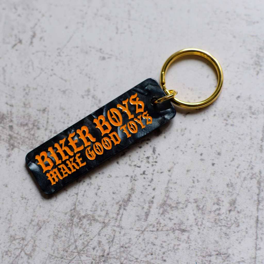 Biker Boys Make Good Toys Keychain