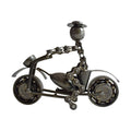 Model Motorbike With Rider Recycled Bike Chain